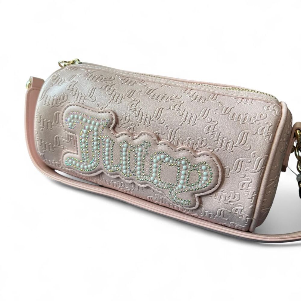 Juicy Couture pastel pink barrel string of pearls shoulder bag - NWT - Picture 7 of 7